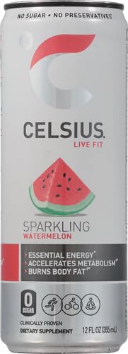 CELSIUS RTD SPARKING WATERMELON, 12 OUNCE