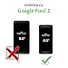 Dailylux Google Pixel 2 Case, Slim Fit Carbon Fiber TPU + PC Shock Absorption Anti-Scratches Flexible Soft Armor Bumper Protective Case Cover for Google Pixel 2 Phone-Red