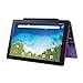 RCA Viking Pro Purple Edition 10.1 Touchscreen 2 In 1 Tablet Laptop, Detachable Keyboard, Free Office Moblie APP, Quad-Core Processor,32G storage, IPS Display, Android 5.0 Lollipop
