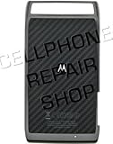 Verizon Droid Razr Battery Door OEM BLACK, Original Motorola XT912 Rear Battery Housing Cover with Installation Adhesive, Genuine Motorola Droid Razr XT910 Back Battery Cover Black with Double Sided Installation Tape