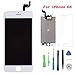 Screen Replacement for iPhone 6s White Touch Screen Digitizer LCD Display Replacement Full Assembly with Repair Tool Kit (6s.White)