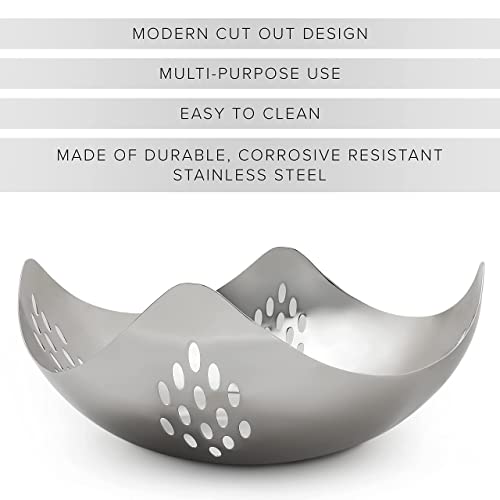 Decorative Bowl for Keys Stainless Steel Fruit Bowl, Candy Dish for