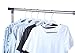 Finnhomy Bar Design Heavy Duty 50 Pack Plastic Hangers, Clothes Hangers with Non-Slip Pads, Great for Shirts, Pants, Scarves, Strong Enough for Coat, White