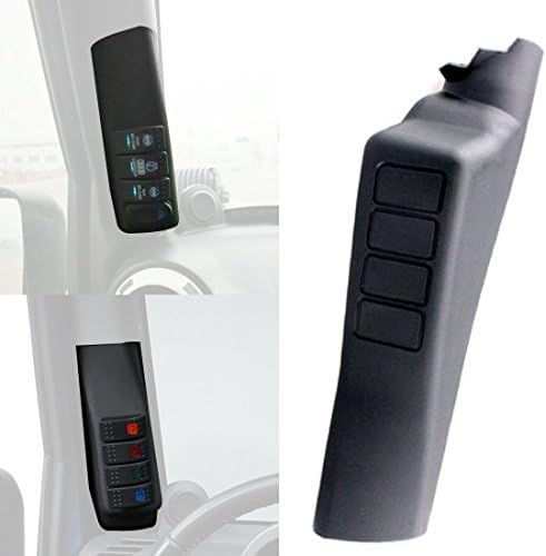 AutoOcean Left Hand A Pillar 4 Switch Pod Accessories for 2011-2016 Jeep Wrangler JK JKU 2 door 4 door