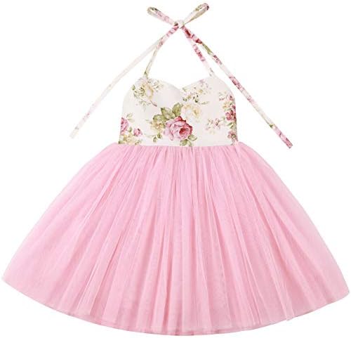 Somlatrecy Toddler Tutu Flower Girls Dress Christmas Wedding Birthday Princess Puffy Baby Dress