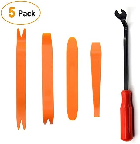 カートリム取り外しツールキット 自動トリム取り外しツールキット カーパネルドアオーディオトリム取り外しツールキット オートクリップファスナーリムーバー プライツールセット オーディオダッシュボード解体 5個 Midlothiantsi Org Uk