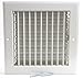 HVAC Premium 8'' w x 8'' h Adjustable AIR Supply Diffuser - HVAC Vent Cover Sidewall or Ceiling - Grille Register - High Airflow - White [Outer Dimensions: 9.875'' w X 10'h]
