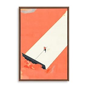 Framed Canvas Wall Art Abstract Colorful Canvas Prints Home Artwork Decoration for Living Room,Bedroom - 16x24 inches