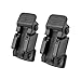 omotor Hi-Lift Jack Hood Mounts Brackets Fit Jeep Wrangler CJ 1944-1986/YJ 1987-1995/TJ 1997-2006 (Pair, Black) (TJ Hood Cover Catch)