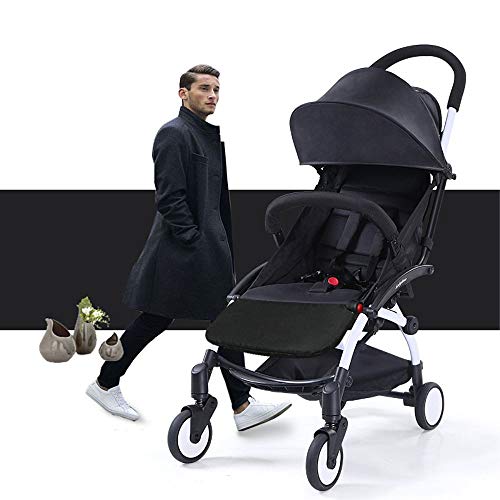 Nrpfell Stroller Footrest 6.5 Longer Accessories for Baby Stroller Feet Extension Infant Pram Footboard (Black)