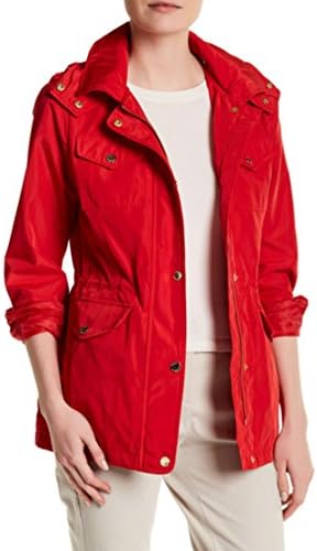 Michel Kors Michael Kors Hooded Anorka Jacket (L, Red)