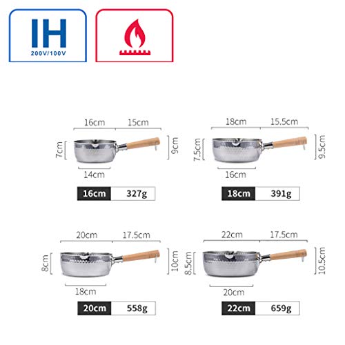 Yukihira Saucepan, Traditional Japanese Yukihira Pot Stainless Steel