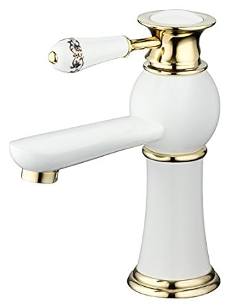 Armatur Bad Weiss Gold Excenter Wasserhahn Waschtisch Majsterkowanie Do Umywalek Fye Yemen Com