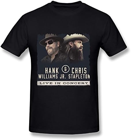 Adult Hank Williams, Jr. & Chris Stapleton Tour 2016 T Shirt For Men