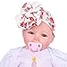 Baby Girls Headband,Canserin Infant Bowknot Turban Headwrap Hairband (Red)