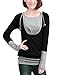 Allegra K Women Long Sleeve Drawstring Hoodie Hooded Sweatshirts Tunic Tops