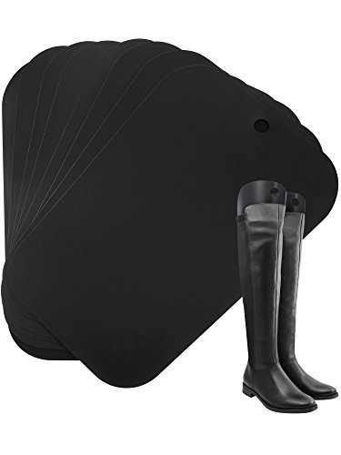 Bememo 8 Pieces Boot Shaper Form Inserts Tall Boot Support for Women and Men (Black, 16 Inch)