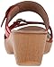Dansko Women's Jessie Wedge Sandal, Red Full Grain, 39 EU/8.5-9 M US