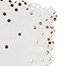50 Pack Scalloped White & Rose Gold Napkins for Birthday, Wedding Decorations, Foil Polka Dotted for Holiday Party (3 Ply, 6.3 In Cocktail Napkins)