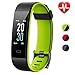 Lintelek Unisex Adult Fitness Tracker, Large Screen Activity Heart Rate Monitor, Watch with Color Screen, Double Color Strap, Waterproof Pedometer with 14 Sports Modes