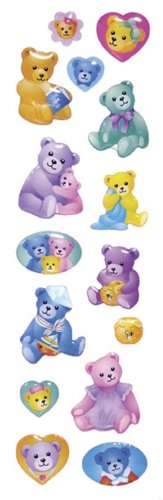 SandyLion Teddy Bears Slim Stickers
