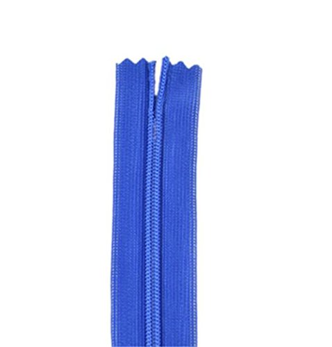 50pcs Long Nylon Invisible Zippers for DIY Sewing Back Dress Cushion Tailoring Accessories Tailor Tool (Royal Blue, 18inch)