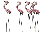 20 pcs. Terrarium Mini Pink Flamingo Stake Miniature Dollhouse Fairy Garden Accessorie