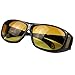 ClearVision HD Night Optics Wraparound Glasses Yellow
