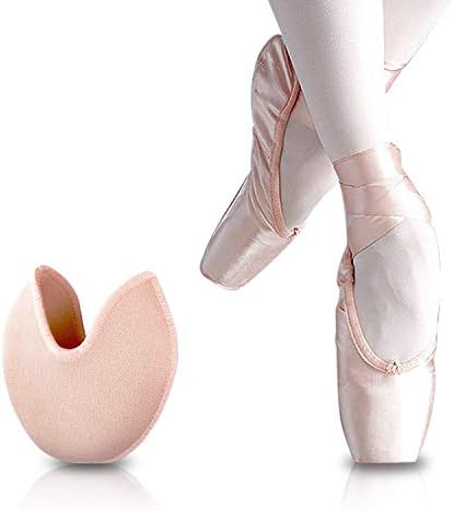 NUCARTURE® 1 Pair of Toes Breathable Cotton Half Insole Sponge Cushion Pads and Metatarsal Sore Forefoot Support Massage Toe Socks for Ballet Dance