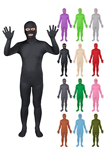 Sheface Spandex Eyes & Mouth Open Second Skin Zentai Full Body Costume