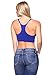 Barbra's 6 Pack Regular Size(Small-Large) Wirefree Yoga Bras with Removable Pads, Pink/Mint/Navy/Purple/White/Black