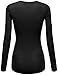 Fifth Parallel Threads FPT Womens Basic Scoopneck Long Sleeve T-Shirt (S-3XL) Black M