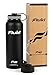 Fluid Insulated Stainless Steel Water Bottle Sports (Obsidian) - 40 Oz, Wide Mouth, BPA Free, Stainless Lid, Flip-top Lid, and Straw Lid Included
