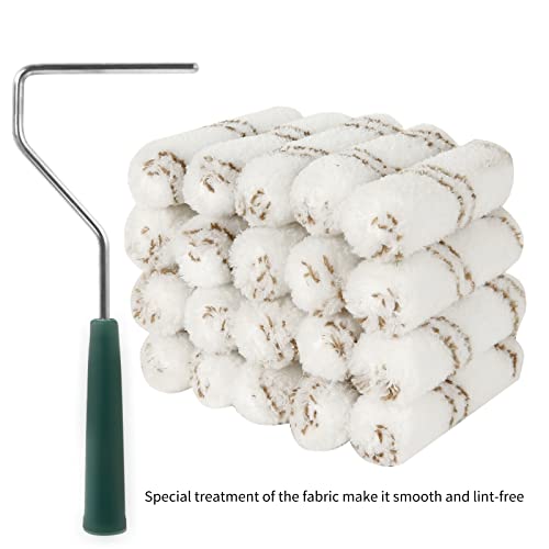 Paint Roller Covers, Mister Rui 4 inch Small Paint Rollers, Pack of 20