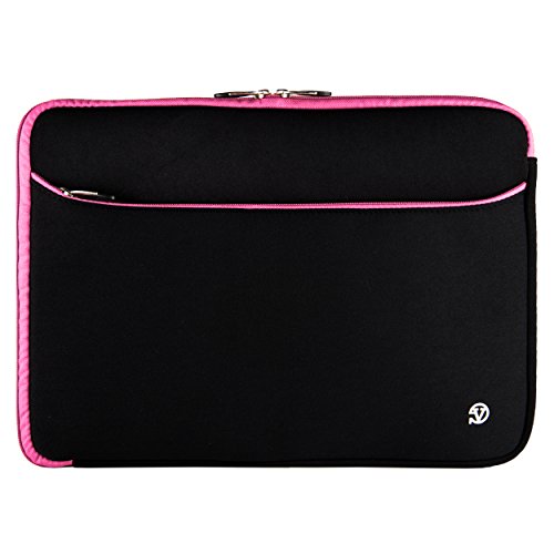 Protective Padded Black Pink 14-inch Laptop Sleeve for Asus