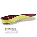 Sof Sole Men's Arch Insoles, Red, 7-8.5