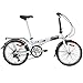 HASA Folding Foldable Bike Compatible with Shimano 6 Speed Whitethumb 1