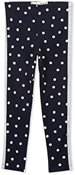 Cotton On Little Girls Huggie Tights Twilight Blue/Vanilla Spot Silver Stripe