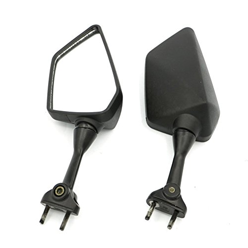 Alpha Rider Motorcycle Left Right Rear View Mirrors For KAWASAKI NINJA 2008-2013 09 10 250R EX250 Black