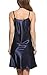 Avidlove Women's Nightshirts Satin Chemises Slip Sleepwear,Dark Blue (FBA),Small