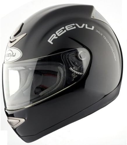 Reevu MSX1 Rear-View Motorcycle Helmet - Black Gloss