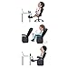 Foot Rest,New-Type Portable Adjustable Height Travel Footrest Flight Carry-on Foot Rest Travel Accessories and Office Foot Rests, Best Footrests Hammock for Office Bus Airplane (Black)