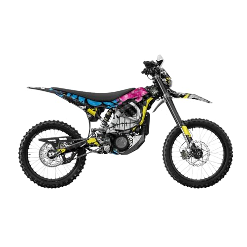 Carbon Fiber Surron Ultra Bee Graphics Kit Wrap - Candy Skull - Sur-Ron Skin -…
