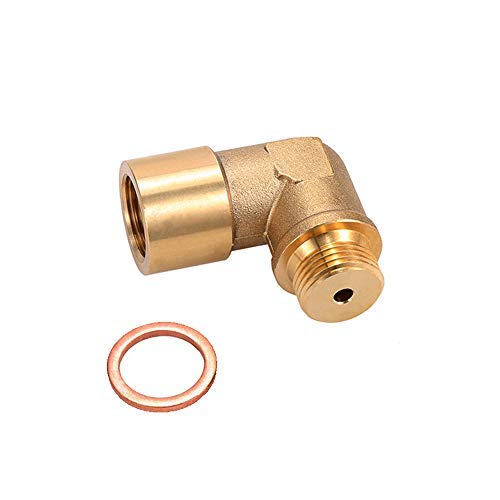 A7818F Oxygen Sensor Extender 90 Degree Angled Bung Extension Spacer M18x1.5 Fix Oxygen Spacer Exhaust Extension