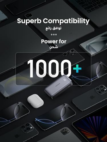 UGREEN Power Bank 10000mAh, 30W iPhone Portable Charger, USB C Fast Charging Hi-Speed Power bank, Smaller Battery Pack Compatible with iPhone 16/15/14/13/12 Series, Samsung S25, iPad Pro, AirPods etc