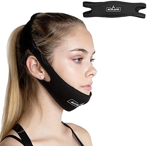 Acelane Anti Snoring Chin Strap Adjustable Chin Belt Perfect Solution for Better Sleep Suitable for Men Women