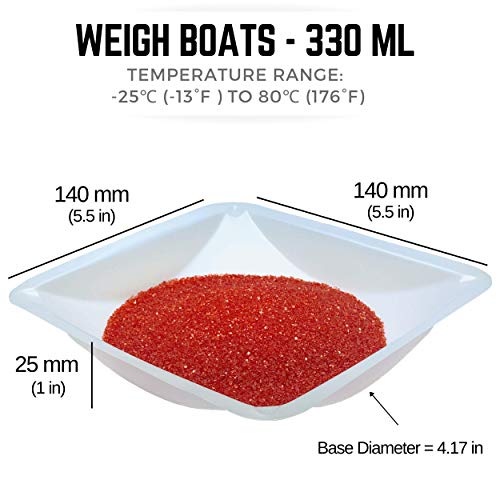 Pure Ponta Large Weigh Boats 125 Pack 330ml Plastic Disposable Scale