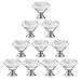 10pcs 30mm Clear Crystal Glass Knob, Marrywindix Drawer Cabinet Pull Handle Knob for Home Kitchen Drawer