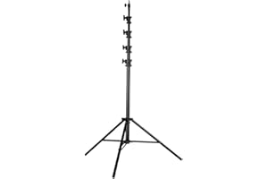 Meking MZ Series Air-Cushioned Light Stand, (15' 5-Section - Black)