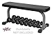 XMark Fitness Flat Weight Bench with Dumbbell Rack XM-4414